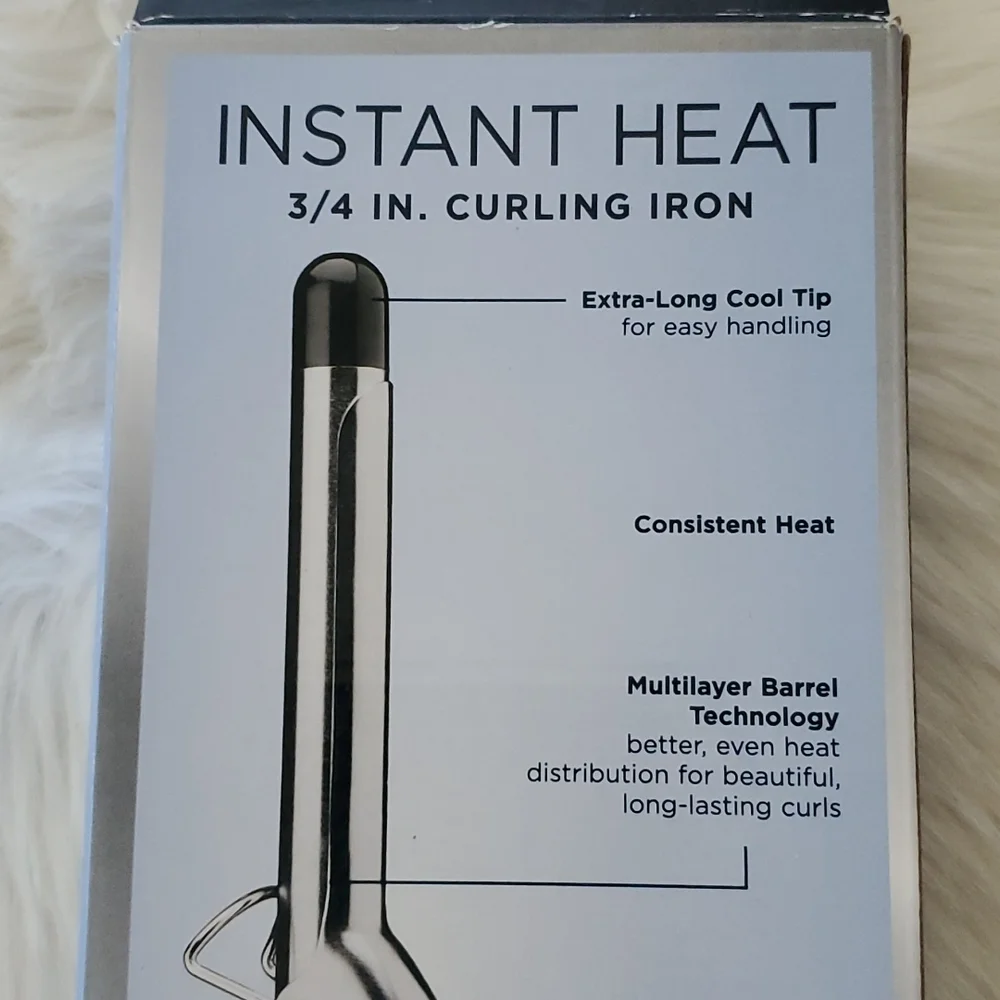 New Conair instant heat 3/4 inch curling iron